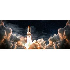 A picture on glass Styler GL395 ROCKET 50X125