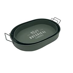 Serving platter Koopman 2шт green