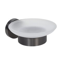 Glass soap dish Bisk Skala Gray