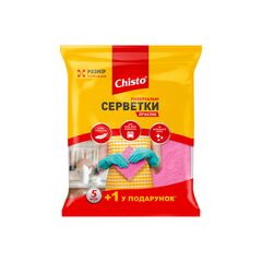 Тряпка для стола универсалный Chisto PRACTIC 5+1 шт