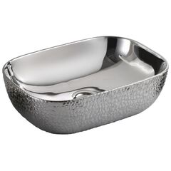 Умывальник Osis накладной Art basin 8435BY Серебро