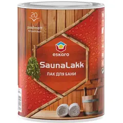 Water-soluble semi-matt varnish for bath Eskaro SaunaLakk 0.95 l