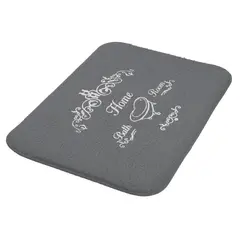 Bath mat Bisk Nicea 07497 50x80 cm grey