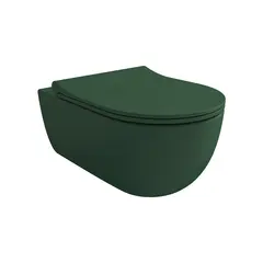 Wall-hung toilet with lid Bocchi TONDO GREEN MATT