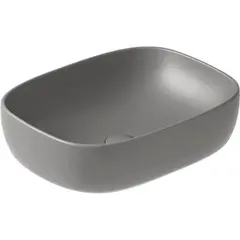 Умывальник накладной GALASSIA Dream matt grey 50x38 cм