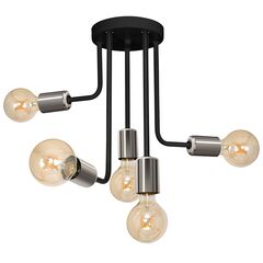 Люстра Luminex 7685 Candela 5 E27 15W черный хром