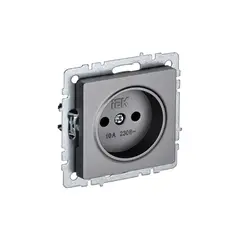 Розетка IEK BRITE 10A RS10-1-0-BrS без рамки