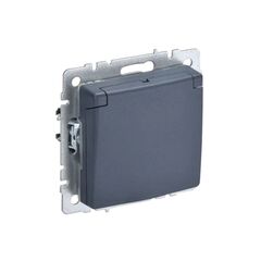 როზეტი IEK BRITE 16A IP44 RSbsh10-3-44-BrM დამიწებით ჩარჩოს გარეშე