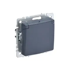 Socket IEK BRITE 16A IP44 RSbsh10-3-44-BrM with grounding without frame