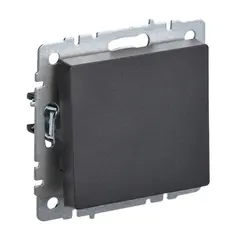 ჩამრთველი რევერსი IEK BRITE 1 10A VC10-1-6-BrB შავი