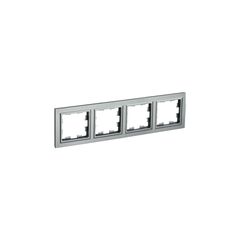 ჩარჩო IEK BR-M42-K46 BRITE 4 უნივერსალური ნაცრისფერი