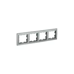 Рамка IEK BR-M42-K46 BRITE 4 универсальная серая