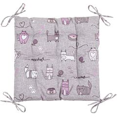 Подушка для стула Home Line 40x40 см серый