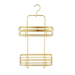 Bathroom shelf rectangle hanging Bisk Niagara Gold