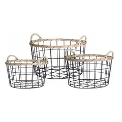 Set of metal baskets Koopman NB1402790 3pcs