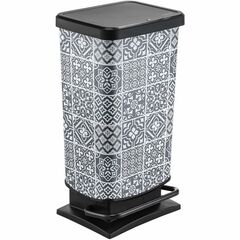 Trash can with pedal Rotho 40 L PASO black