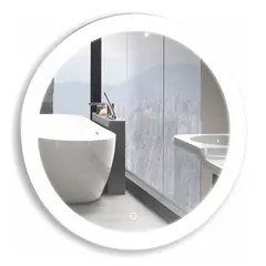 Mirror Silver Mirrors Perla D650 mm, touch switch