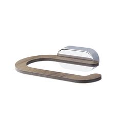 Toilet paper holder Bisk Bergen wood/chrome