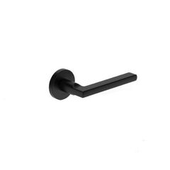 Door handle rossete Metal-Bud METRO MTROCZ with protective lid NNYPC black