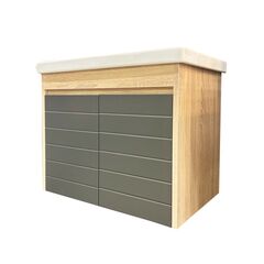 Hanging cabinet with washbasin Denko Mostar 70 anthracite grey/sonoma