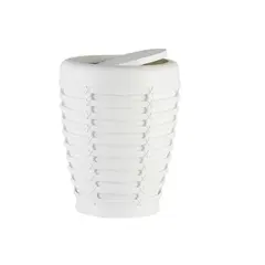 Urn PALM WHITE WASTE BIN