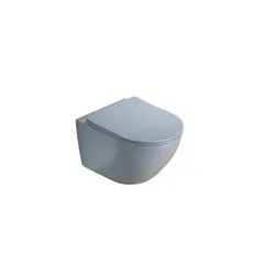 Wall hung toilet Pate B2342MHL Rimless Matt Dusty blue