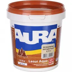 Акриловый лак Aura Lasur Aqua бесцветный 0.75 л