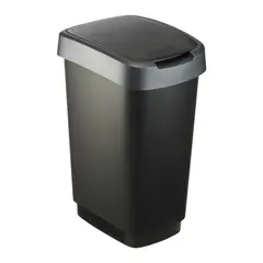 Trash can Rotho TWIST 50l gray