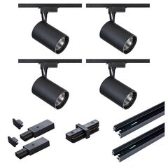 კომპლექტი ტრეკი DPM 4x15W შავი X-LINE