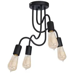 ჭაღი Luminex 8060 Dow 4 E27 15W შავი