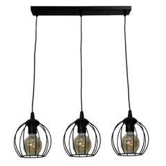 Ceiling lamp LUMINEX Laps 3 E27 metal black ball 222