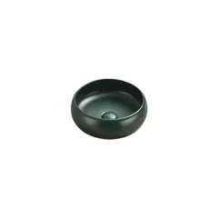 Washbasin Pate Round 113MDG Glossy Dark green
