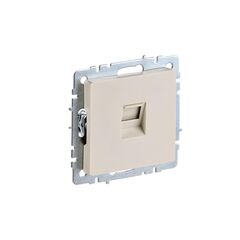 როზეტი IEK BRITE RJ45 cat5E RK10-BrB ჩარჩოს გარეშე