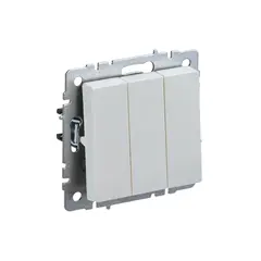 Выключатель без рамки IEK BRITE 3 10A VS10-3-0-Brj