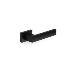 Door handle rossete Metal-Bud CUBE RT ZCUPCZ with protective lid SZQCZY black
