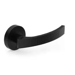 Door handle rossete Metal-Bud ASTRA VAOC with protective lid SNOCHY black