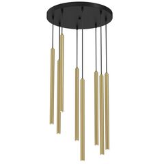 Suspension LUMINEX 8 Yoru G9 8x MAX 8W black brass 4121
