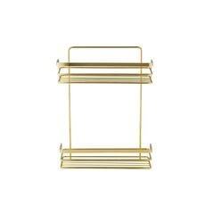 Bathroom shelf rectangle Bisk Niagara Gold 2