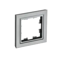 Рамка IEK BR-M12-K46 BRITE 1 универсальная серая
