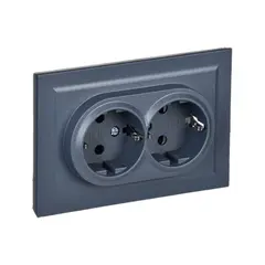 Socket IEK RS12-3-BrM 2 BRITE 16A Marengo