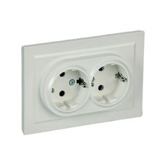 Socket IEK RS12-3-BrZh 2 BRITE 16A pearl