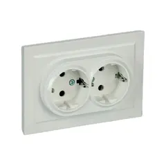 Розетка IEK RS12-3-BrZh 2 BRITE 16A жемчуг