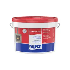 Краска для гладкой очистки стен и потолков AURA Lux Pro Extramatt 2,5 л