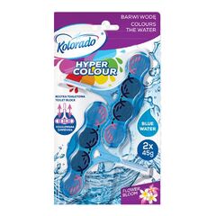 Toilet Block Hyper Clean 2x45g Blue, Flowering