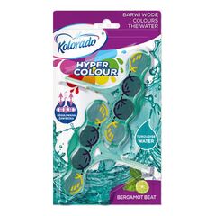 Toilet Block Hyper Colour 2x45g Turquoise Bergamot