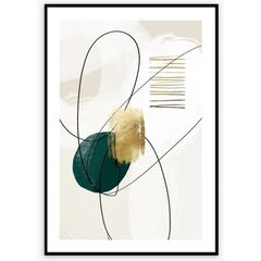 Picture in frame Styler Green Shape I AB110 50X70 cm