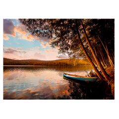 A picture on glass Styler GL447 BLUE BOAT 70X100