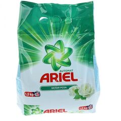სარეცხი ფხვნილი Ariel ავტომატი თეთრი ვარდი 1.5 კგ