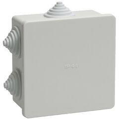 Коробка распаячная IEK КМ41235 RAL7035 (UKO11-085-085-040-K41-44)