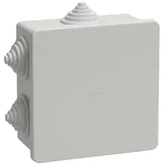 Коробка распаячная IEK КМ41235 RAL7035 (UKO11-085-085-040-K41-44)